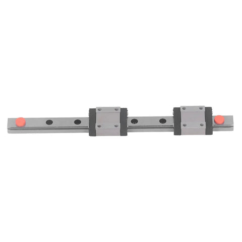 Miniature Linear Guide Rail Kit With 2 Slide Blocks For 3D Printers And CNC Machines, Stainless Steel Rail, 100mm Length, Heavy Duty Linear Bearing