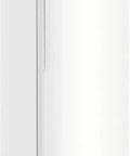 Hella Spacious 17 Cubic Foot Convertible Freezer And Refrigerator in crisp white, showing the front with LED control panel.