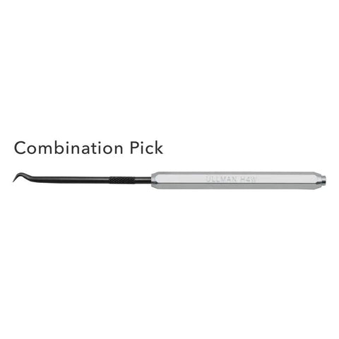 H4W 4 Piece Hook And Pick Set With Handle In A Compact Case showing a combination pick with metal handle