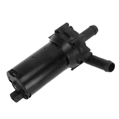 Reliable Engine Electric Auxiliary Water Pump Cooling System Upgrade Drop In Replacement, compact black pump with connectors.