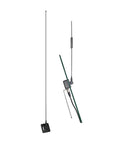 Pretuned Dual-Band Ham Radio Antenna Kit 144 148 MHz VHF And 440 450 MHz UHF With Glass Mount 28-1/2 Inch Height 50 Watts