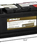Gold Series 94R AGM Battery With 36 Month Warranty, measuring 12.4 x 6.9 x 7.5 inches, designed for cars and SUVs