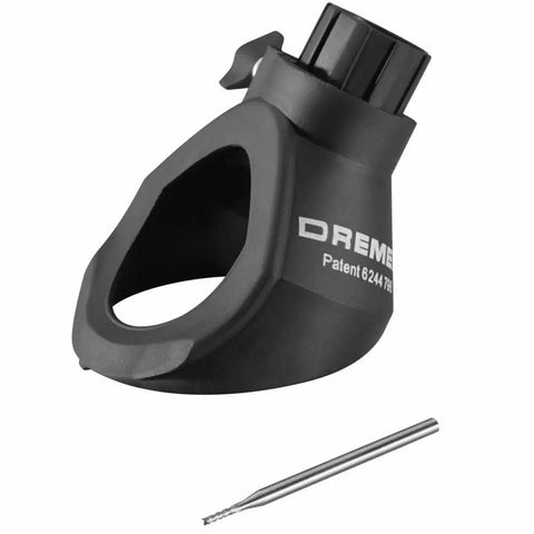 Pro Grade Rotary Grout Extraction Kit For Power Tools featuring secure collet mount and a depth control stop with accompanying bit.