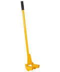 Yellow 43 Inch Pallet Breaker Tool With Articulating Pivot Head For Easy Pallet Disassembly, Deck Wrecker Pry Bar And Deck Board Removal, No Wood Splitting, Ideal For Garage, Workshop Or Warehouse Projects
