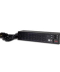 Rock Solid 2U Rack PDU with 16 switched outlets, 30 amp, 120 volt, sleek black design for server rooms.