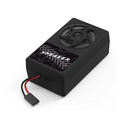 Container Truck Lighting And Voice Vibration System for RC Trucks and Cars 1/14 Scale Black speaker unit with wires