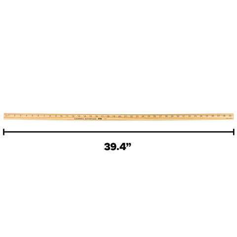 Wooden Meter Stick For Classroom Use With Inches On One Side And Centimeters On The Reverse Hardwood Construction