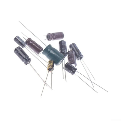 25 Pcs GameGear Capacitor Set For GG Motherboard Replacement, Standard Size Metal Capacitors For Stable Console Repair And Reliable Performance In Industrial Equipment Supplies, assorted electrolytic capacitors