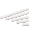 Close-up of Awesome White ABS Plastic Round Rod 5.2mm X 250mm Solid Craft Bar for DIY Model Making, architectural mockups pack of 5.