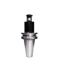 Top Shelf Bt50 Cnc Milling Tool Holder Delivering Badass Grip And Rock Solid Shock Absorbing Stainless Steel Construction, vertical view.