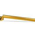 Adjustable 25.4x300mm Aluminum Alloy Seatpost For MTB Road Bike And BMX, gold finish, angled side view, lightweight and durable