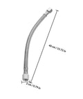 Two Pack Air Compressor Hose Replacement With Aluminum And Stainless Steel Tubes, Safety Valve, Pneumatic System, 40cm Length