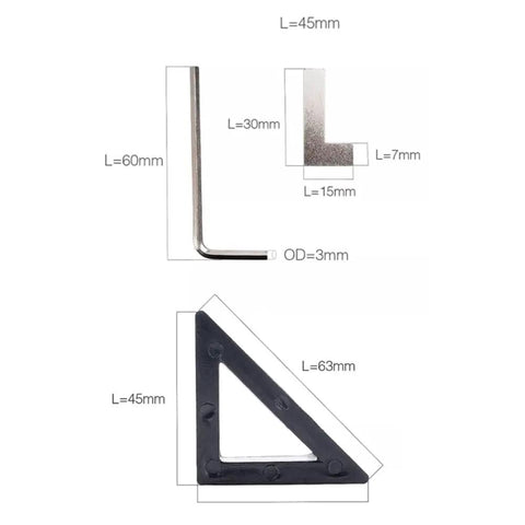 Premium Key Cutting Machine Drill Bits Cutter Set For 368A 339C Locksmith Tools High Speed Steel HSS Aluminum Vertical Key Machine Sharp End Mill 44 5 Mm Hardcore Build Top Shelf Gear That Crushes Workloads Fast For Real. L-shaped HSS cutter, 45mm and 3mm OD