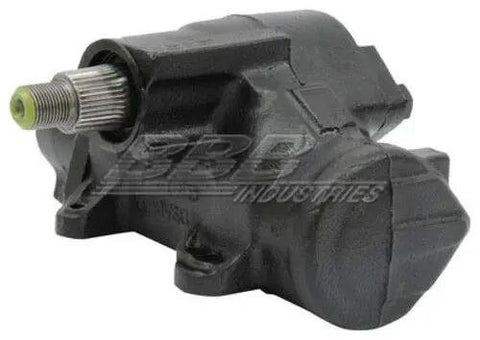Remanufactured Power Steering Gear Assembly With Built In Electrical Resistor Restores Precise Truck Handling And Kicks Out Wheel Wander Keeps Your Everyday Ride Solid As A Rock And Ready To Crush The Highway 5010116 side angle view