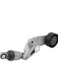 Thinking Process: serpentine drive belt tensioner pulley kit with black pulley and metal bracket