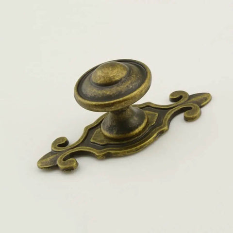 Vintage Bronze Door Knob Handles Set For Cabinets And Drawers Classic Furniture Pulls Anti Slip And Rust Resistant Zinc Alloy