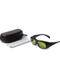 Infrared Laser Safety Glasses 755nm 808nm 1064nm for YAG Lasers OD5 Plus Pro Grade Shield, 740-1100nm Range with case and cloth