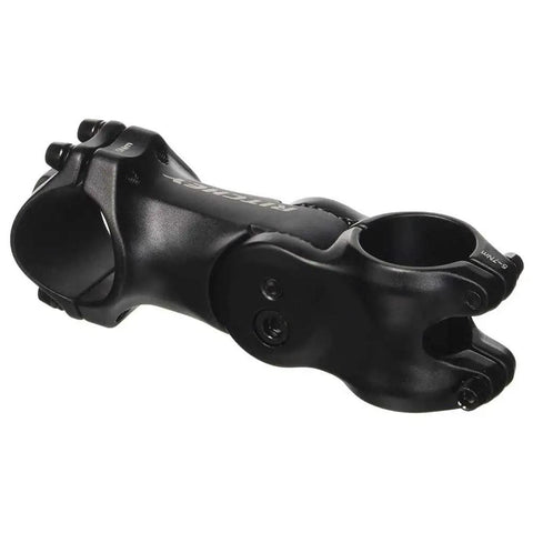 4 Axis Adjustable Bike Stem 90mm 31.8 Clamp 1 1 Eighth Inch Aluminum Black For Mountain And Road Rides, front view