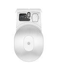Top Tier One Liter Countertop Milk Chiller For Espresso Makers With Integrated Digital Scale And Peltier Cooling Tech To Keep Your Fresh Dairy Frosty For Silky Foam Drinks That Hit The Spot Daily On Your Kitchen Counter Setup In Clean White Renewed, front view with digital display at 39°F.