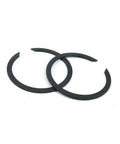 Heavy Duty Exhaust Flange Install Kit For Classic Motorcycle Cruisers Featuring Premium Sealing Bolts, black sealing rings.