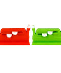 Easy Peasy Needle Threader Set Mini Double Head Plastic Threading Tools For Home And Shop No Sweat Quick Thread Guide Simple To Use Sewing Aid Great For Low Vision Compact 2 Pack For Everyday Sewing, red and green plastic 2-pack needle threaders