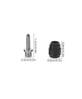 Bike Hydraulic Brake Hose Olive Connectors Kit Four Sets Aluminum Alloy Wear Resistant Waterproof Inserts two pieces size shown