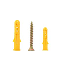 Drywall Anchor And Screw Assortment Kit With Organizer Box 300 Piece Set Self Drilling No Prep Install Premium Yellow Zinc Plated Carbon Steel Rust Resistant Fasteners For Wall Mounts DIY Friendly yellow anchors and screw