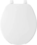 Commercial Open Front Round Plastic Toilet Seat Heavy Duty Industrial With Lid Easy Top Tighten Hinges Stainless Steel Hardware
