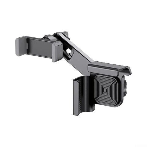 Premium Adjustable Car Phone Mount For Tesla Model 3 Y Cybertruck Dashboard Holder with firm grip, showing adjustable arms.
