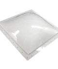 White 15 By 18 Inch Skylight Dome For RVs And Homes, Single Pane, Thermoformed Polycarbonate Construction, No Metal Flange, Bri-Rus Skylight Dome