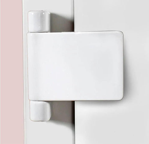 Heavy Duty Aluminum Flag Hinge For Swing Doors And Windows With Rock Solid Weight Bearing Left Right Pivot Built Tough As A Workhorse For Smooth Daily Operation And Dependable Performance, white finish seen from the side.