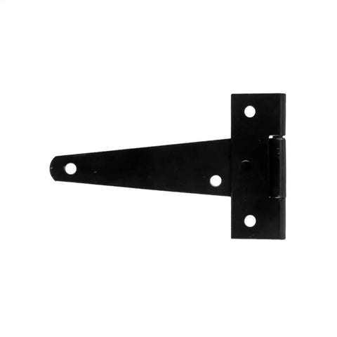 Lightweight Painted Black T Shaped Design Hinge For Fence And Wood Gate, Built For DIYers, Tough And Durable Gate Hardware