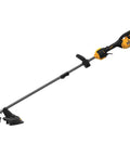 Universal Attachment Cordless String Trimmer With Adjustable 15 To 17 Inch Swath And Dual 0.080 Inch Or 0.095 Inch Line Quick Load Spool For Easy Refill And Works With Extra Tool Attachments Yellow And Black