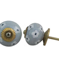 Dope 100 Pieces Multicolor Floral Ceramic Drawer Knobs For Kitchen Cabinets And Dresser Doors Rust Free Straight Up Quality Decorative Cabinet Pulls Smooth Finish Top Shelf Home Makeover Gear, gray floral design.