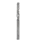 End mill bit, 1/8-inch shank, tungsten carbide, single-flute CNC router milling bit.