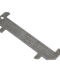5x3-1/4 Aluminum Lobster Gauge For Gulf Of Maine Sizing, Dope Legal Size Measuring Tool with lanyard hole on a white background