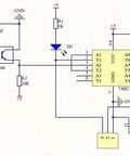 Circuit schematic for Infrared Slotted Optocoupler Sensor Module For Arduino Dope Speed Measuring Photo Interrupter 3.3V To 5V