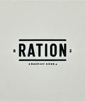 Stylized 'Ration' logo with 'RAGPANT HOME' in smaller font below