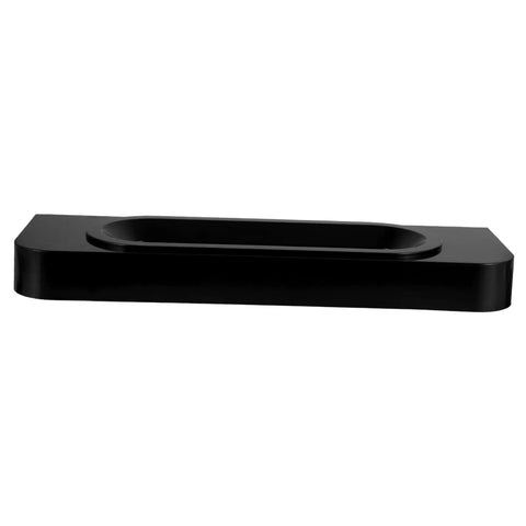 Three Pack Ice Cream Maker Tray Holder Set Large Capacity Cone Stand Replacement Part For Ice Cream Machine Easy To Install Leakproof Mess Free Kitchen Keeps Counter Clean Black Plastic Tray, size 325x105x35 mm.