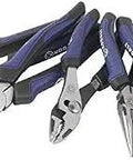 Five Piece Pliers Set For DIY And Pro Use With Ergonomic Bi Material Grips Long Nose Pliers Diagonal Pliers Slip Joint Pliers Linesman Pliers And Groove Joint Pliers