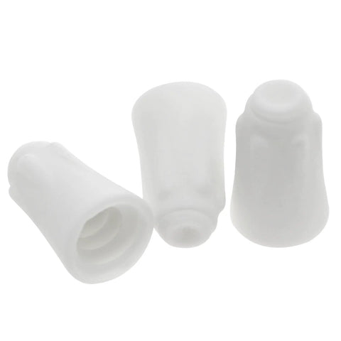 White ceramic wire nut connectors (3-pack) for 18-8 AWG high-temperature wiring