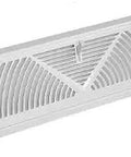 24 Inch Baseboard Register Vent With RoundFlow Design For Max Air Flow And Easy Install, Heavy Duty Steel, Smooth Air Adjust Lever, Removable Faceplate For Fast Cleaning