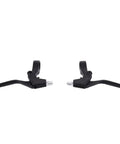 Four Finger Aluminum Brake Levers Set 2 Pack for mountain road BMX bikes 22mm diameter 2.2cm lightweight, V brake cantilever compatible, black