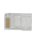 Pass Thru RJ45 CAT6 Data Plug Kit With Gold Plated Connectors Modular Pass Through Ethernet Plugs For Fast Secure Terminations Easy Wire Order Verification 200 Pack For Pro Tech Installations