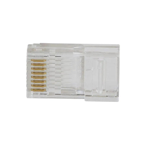 Pass Thru RJ45 CAT6 Data Plug Kit With Gold Plated Connectors Modular Pass Through Ethernet Plugs For Fast Secure Terminations Easy Wire Order Verification 200 Pack For Pro Tech Installations