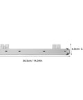 Two Pack Ball Bearing Drawer Slides For Keyboard Tray Under Desk Mount, Heavy Duty Cold Rolled Steel Construction, 36.5cm x 6.0cm