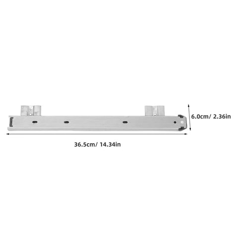 Two Pack Ball Bearing Drawer Slides For Keyboard Tray Under Desk Mount, Heavy Duty Cold Rolled Steel Construction, 36.5cm x 6.0cm