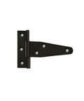Heavy Duty Black T Hinge Door Gate Hardware For Shed Barn Garage And Cabinet With Included Mounting Screws Cold Rolled Steel Strap Hinge