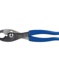 8-Inch Slip-Joint Pliers With Shear-Type Cutter For Precise Wire Cutting, Serrated Jaws, Dual Jaw Positions, Nickel-Chrome, USA Steel