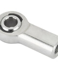 Premium Heavy Duty Right Hand Female Carbon Steel Heim Joint Rod End Featuring Teflon Kevlar Self Lubricating Race close-up view.